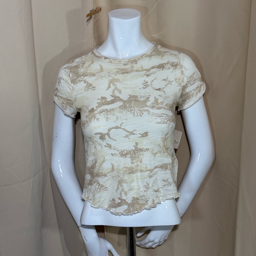 NWT Free People Camo Top